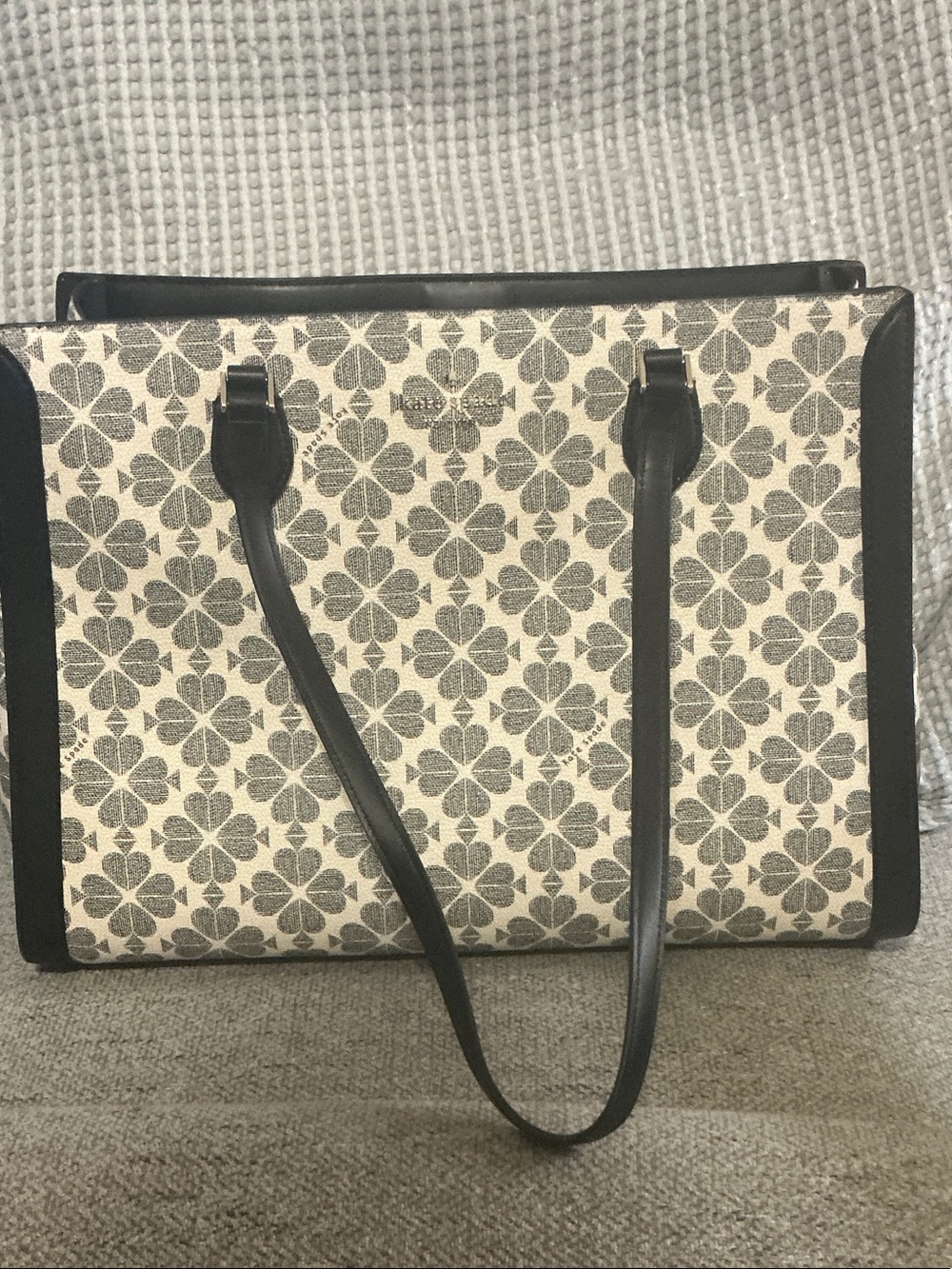 Kate Spade Signature Spade Flower East-West Large Laptop Tote Bag
